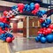 Red and Blue Balloons , 12 Inch Navy Blue Balloons, Dark Blue and Matte Red Balloons